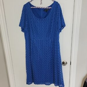 Chris McLaughlin blue lace dress, size 18